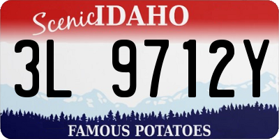 ID license plate 3L9712Y