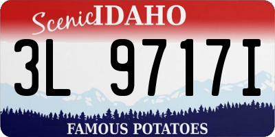 ID license plate 3L9717I