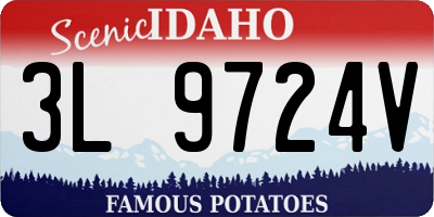 ID license plate 3L9724V