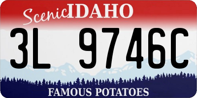 ID license plate 3L9746C