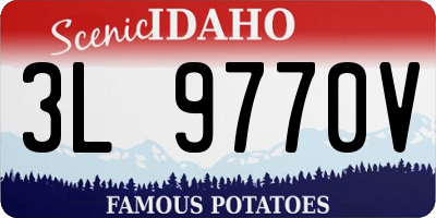 ID license plate 3L9770V
