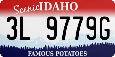 ID license plate 3L9779G