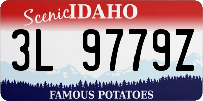 ID license plate 3L9779Z