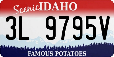 ID license plate 3L9795V