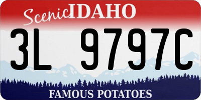 ID license plate 3L9797C