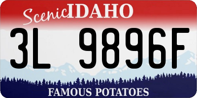 ID license plate 3L9896F