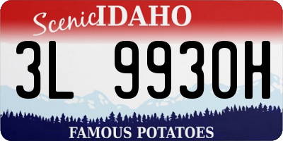 ID license plate 3L9930H
