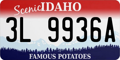 ID license plate 3L9936A