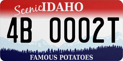 ID license plate 4B0002T