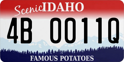 ID license plate 4B0011Q