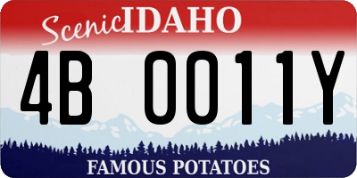 ID license plate 4B0011Y
