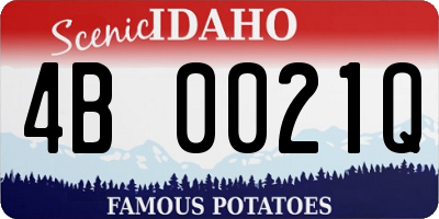 ID license plate 4B0021Q