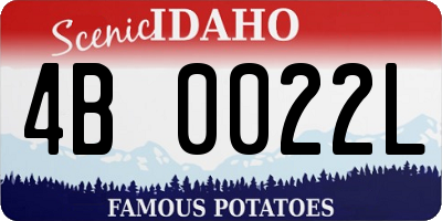 ID license plate 4B0022L