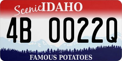 ID license plate 4B0022Q