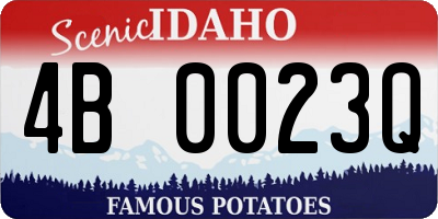 ID license plate 4B0023Q