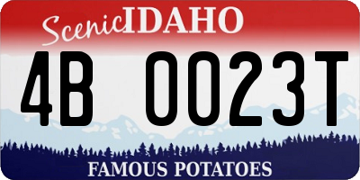 ID license plate 4B0023T