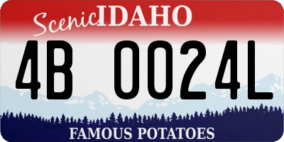 ID license plate 4B0024L