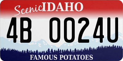 ID license plate 4B0024U