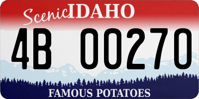 ID license plate 4B0027O