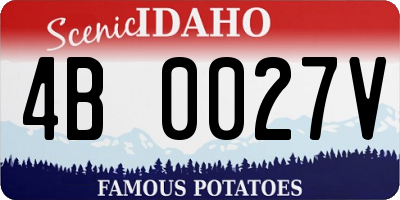 ID license plate 4B0027V