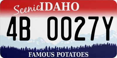 ID license plate 4B0027Y