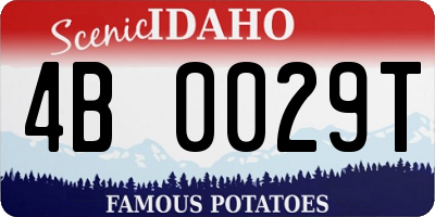 ID license plate 4B0029T