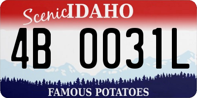 ID license plate 4B0031L