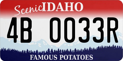 ID license plate 4B0033R