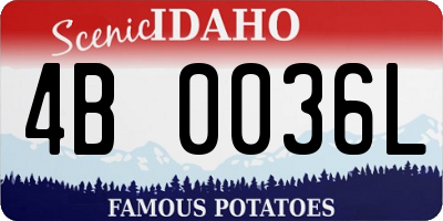 ID license plate 4B0036L