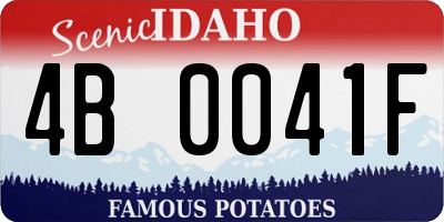 ID license plate 4B0041F