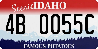 ID license plate 4B0055C