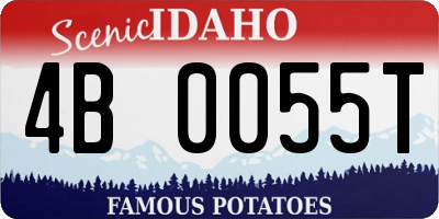 ID license plate 4B0055T
