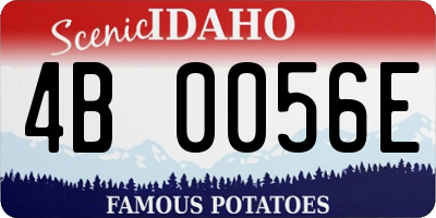 ID license plate 4B0056E