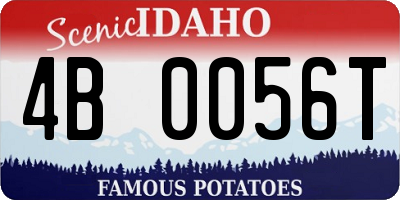 ID license plate 4B0056T