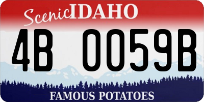 ID license plate 4B0059B