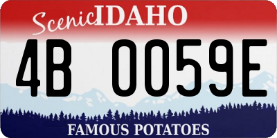 ID license plate 4B0059E