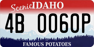 ID license plate 4B0060P