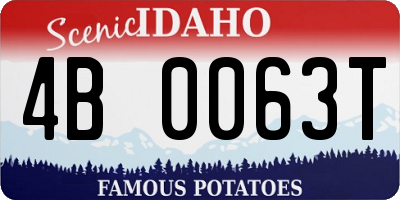 ID license plate 4B0063T