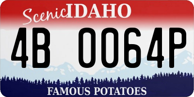 ID license plate 4B0064P