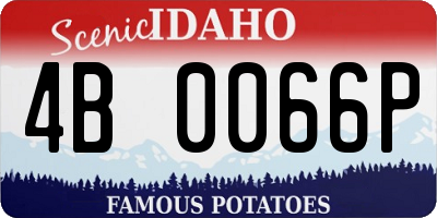 ID license plate 4B0066P