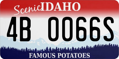 ID license plate 4B0066S