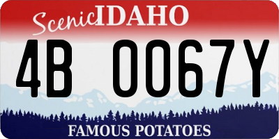 ID license plate 4B0067Y