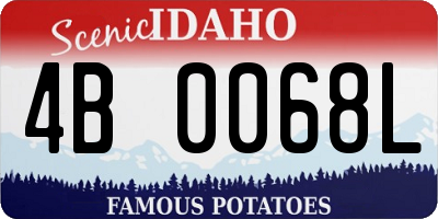 ID license plate 4B0068L