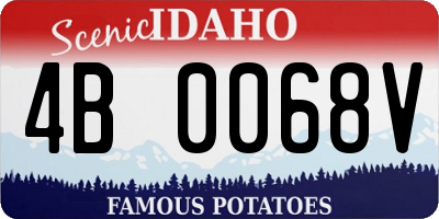 ID license plate 4B0068V