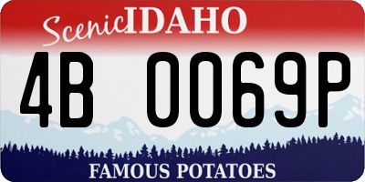 ID license plate 4B0069P