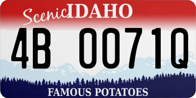 ID license plate 4B0071Q