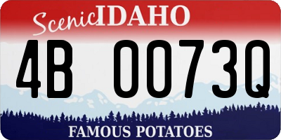 ID license plate 4B0073Q