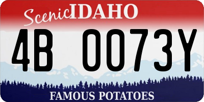 ID license plate 4B0073Y
