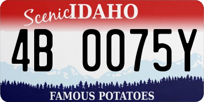 ID license plate 4B0075Y