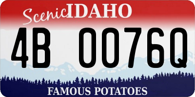 ID license plate 4B0076Q